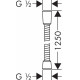 Шланг для душа Hansgrohe Sensoflex 28132000 Хром