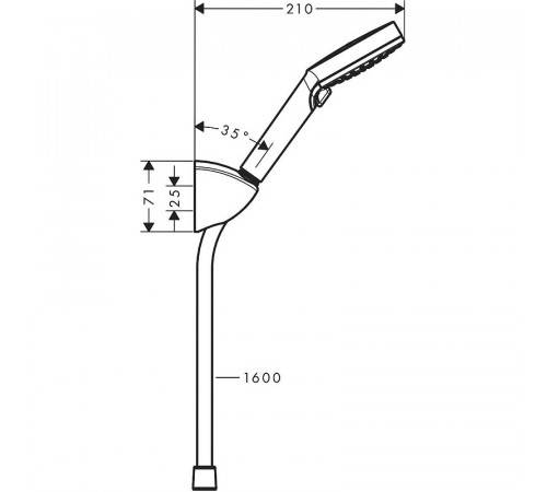 Душевой гарнитур Hansgrohe Vernis Blend 26273000 Хром