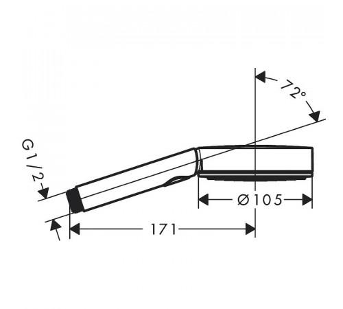 Ручной душ Hansgrohe Pulsify Select 105 3jet Activation 24100000 Хром