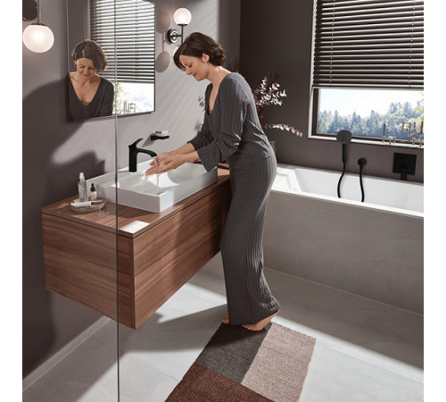 Ручной душ Hansgrohe Pulsify Select Activation EcoSmart 24101670 Черный матовый