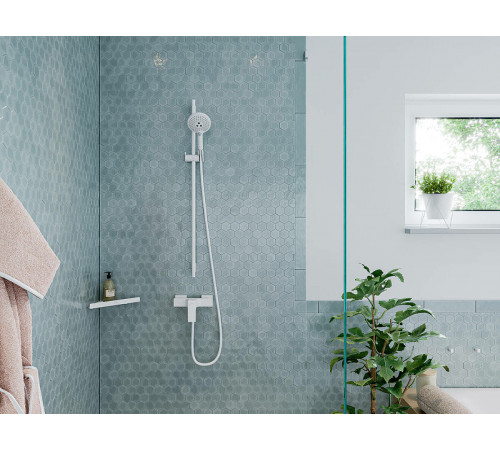 Душевая штанга Hansgrohe Unica S Puro 28631670 Черная матовая