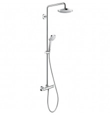 Душевая система Hansgrohe Croma Select E 27256400 с термостатом Хром Белая