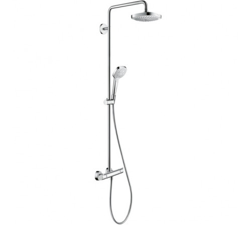 Душевая система Hansgrohe Croma Select E 27256400 с термостатом Хром Белая