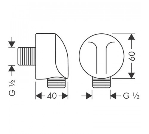 Шланговое подключение Hansgrohe Fixfit 27454670 Черное матовое