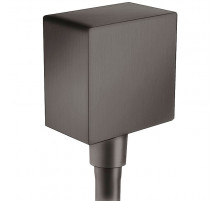 Шланговое подключение Hansgrohe Fixfit Square 26455340 Черный шлифованный хром