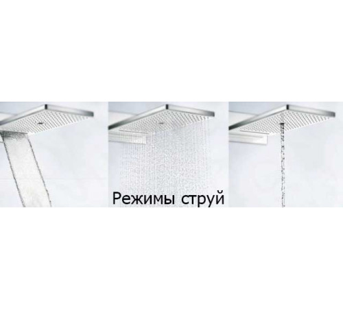 Верхний душ Hansgrohe Rainmaker Select 580 3jet 24001400 Хром Белый