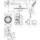 Душевая система Hansgrohe Crometta E 27957000 Хром