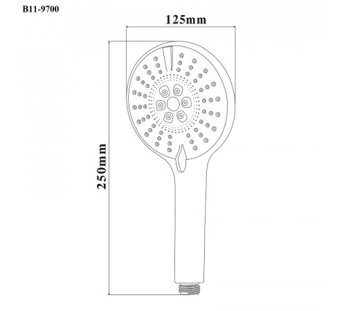 Ручной душ Bond Circle B11-9700 Хром