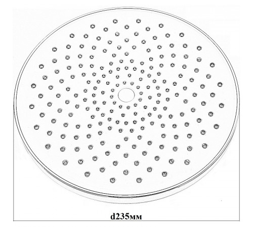 Верхний душ Bond Circle B01-9988 Черный матовый