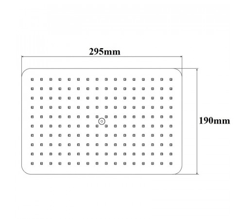 Верхний душ Bond Cube B03-9988 Черный матовый