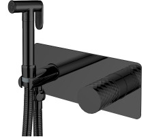 Гигиенический душ со смесителем Boheme Stick 127-BB Черный матовый