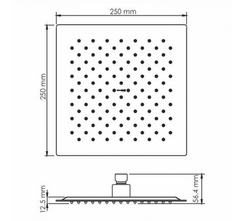 Душевая система WasserKRAFT А66181 Черный глянец