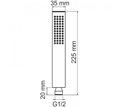 Ручной душ WasserKRAFT A103 Хром