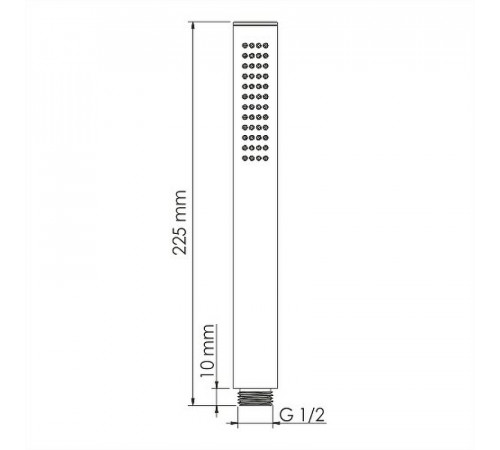 Ручной душ WasserKRAFT A217 Черный матовый