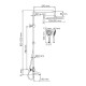 Душевая система WasserKRAFT A188.163.155.WM Thermo с термостатом Белый матовый