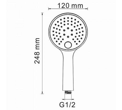 Ручной душ WasserKRAFT A060 Хром