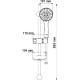 Душевой гарнитур WasserKRAFT A005 Хром