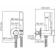 Гигиенический душ со смесителем WasserKRAFT A70538 Белый матовый