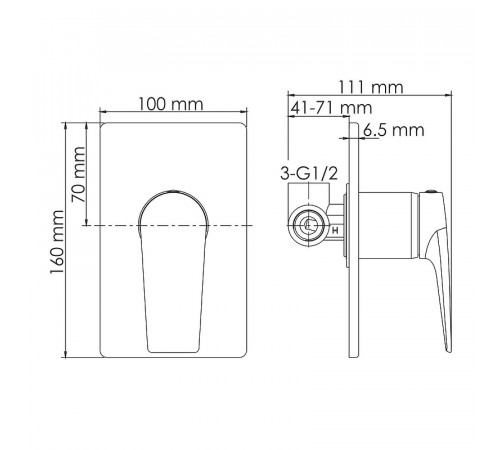 Душевая система WasserKRAFT A55180 Золото матовое