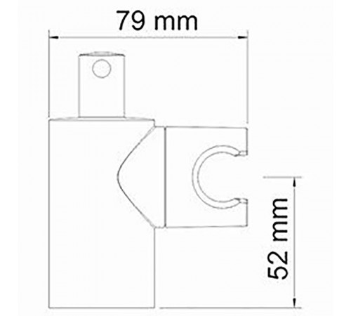 Держатель ручного душа WasserKRAFT A013 Хром