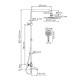 Душевая система WasserKRAFT A188.067.059.WM Thermo с термостатом Белый матовый