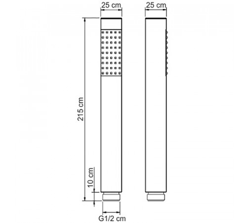 Ручной душ WasserKRAFT A106 Хром