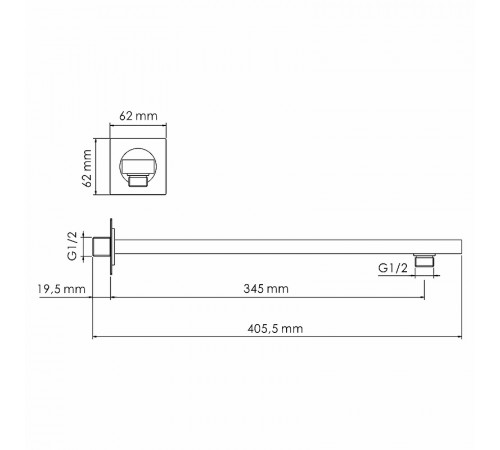 Душевая система WasserKRAFT A178644 Thermo с термостатом Хром