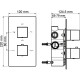 Душевая система WasserKRAFT Alme A171519 Thermo с термостатом Хром