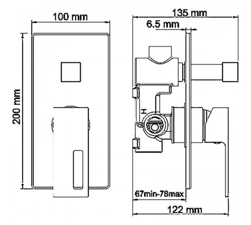 Душевая система WasserKRAFT Alme A14130 Хром