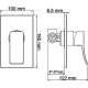 Гигиенический душ со смесителем WasserKRAFT Aller A010656WHITE Хром