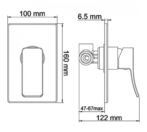 Гигиенический душ со смесителем WasserKRAFT Aller A106157 Хром