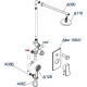 Душевая система WasserKRAFT Aller A16190 Хром