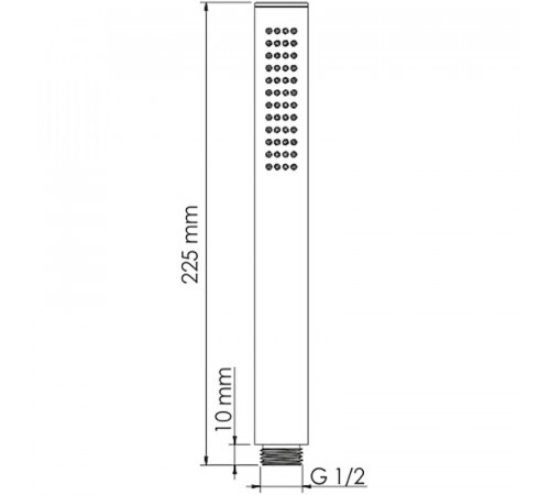 Ручной душ WasserKRAFT Spree A276 Никель