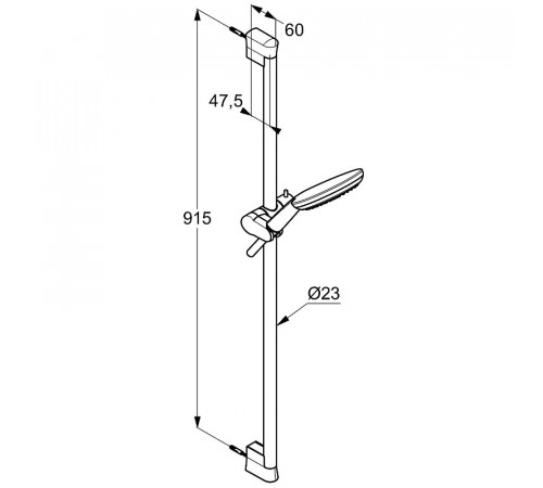 Душевой гарнитур Kludi Freshline 6794005-00 Хром