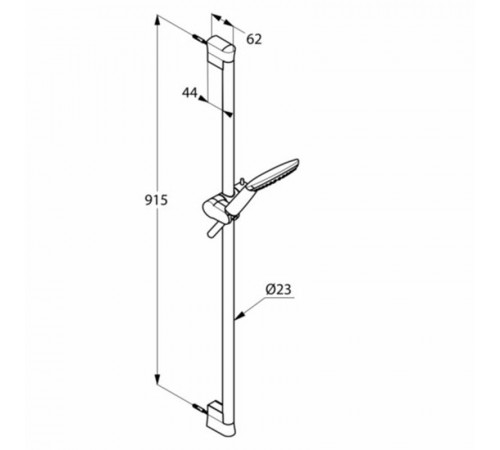 Душевой гарнитур Kludi Freshline 6784091-00 Белый Хром