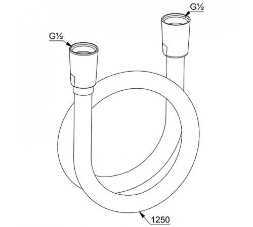 Душевой шланг Kludi Supra 6107105-00 Хром