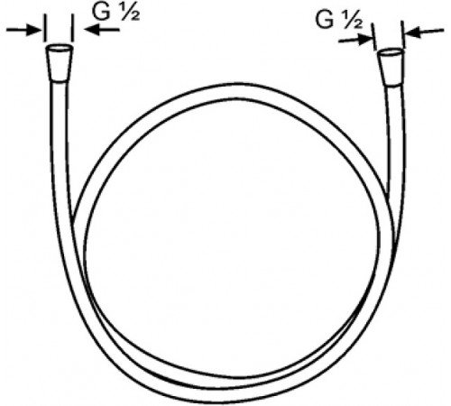 Душевой шланг Kludi Logoflex 6105705-00 Хром