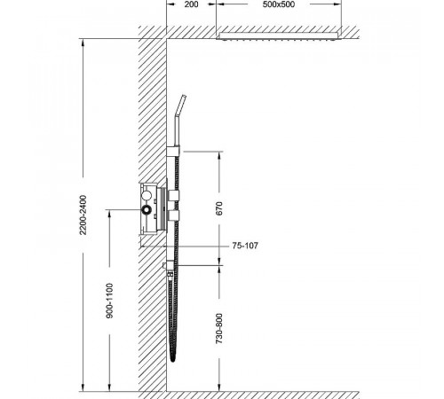 Душевая система Timo Petruma SX-5029/03SM Черная