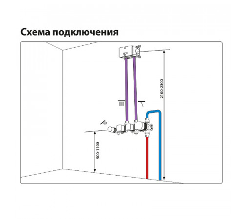 Душевая система Timo Saona SX-2329/03SM с термостатом Черная матовая