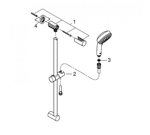 Душевой гарнитур Grohe Tempesta Cosmopolitan 27578002 Хром