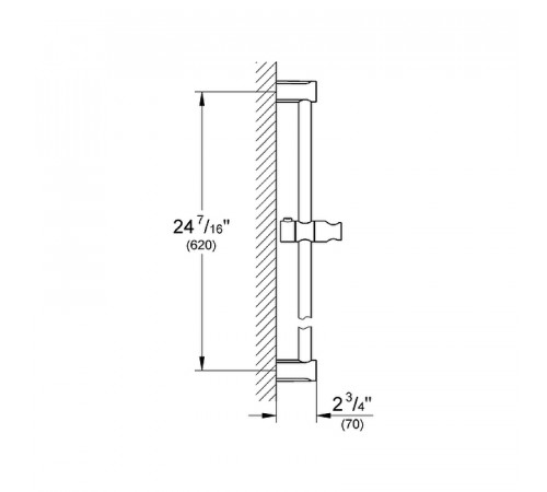 Душевая штанга Grohe Tempesta Cosmopolitan 27521000 Хром