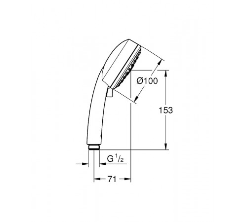 Ручной душ Grohe Tempesta Cosmopolitan 27572002 Хром