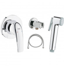 Гигиенический душ со смесителем Grohe Baucurve 123072 Хром