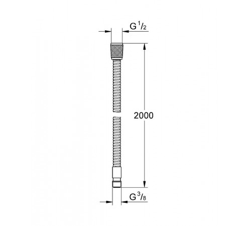 Душевой шланг Grohe Relexaflex 28158000 Хром