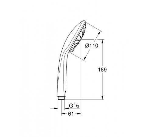 Ручной душ Grohe Euphoria 27220000 Хром