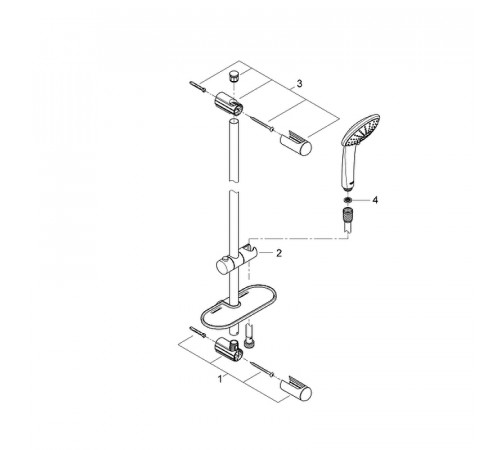 Душевой гарнитур Grohe Euphoria 27226001 Хром