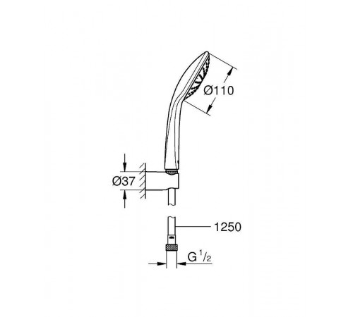 Душевой гарнитур Grohe Euphoria 27354000 Хром