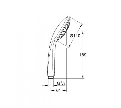 Ручной душ Grohe Euphoria 27265000 Хром