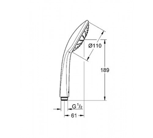 Душевая система Grohe Eurosmart 124440 Хром