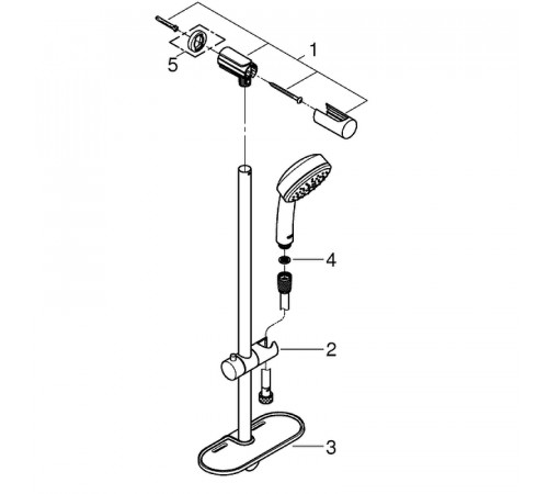 Душевой гарнитур Grohe Tempesta Cosmopolitan 100 26083002 Хром